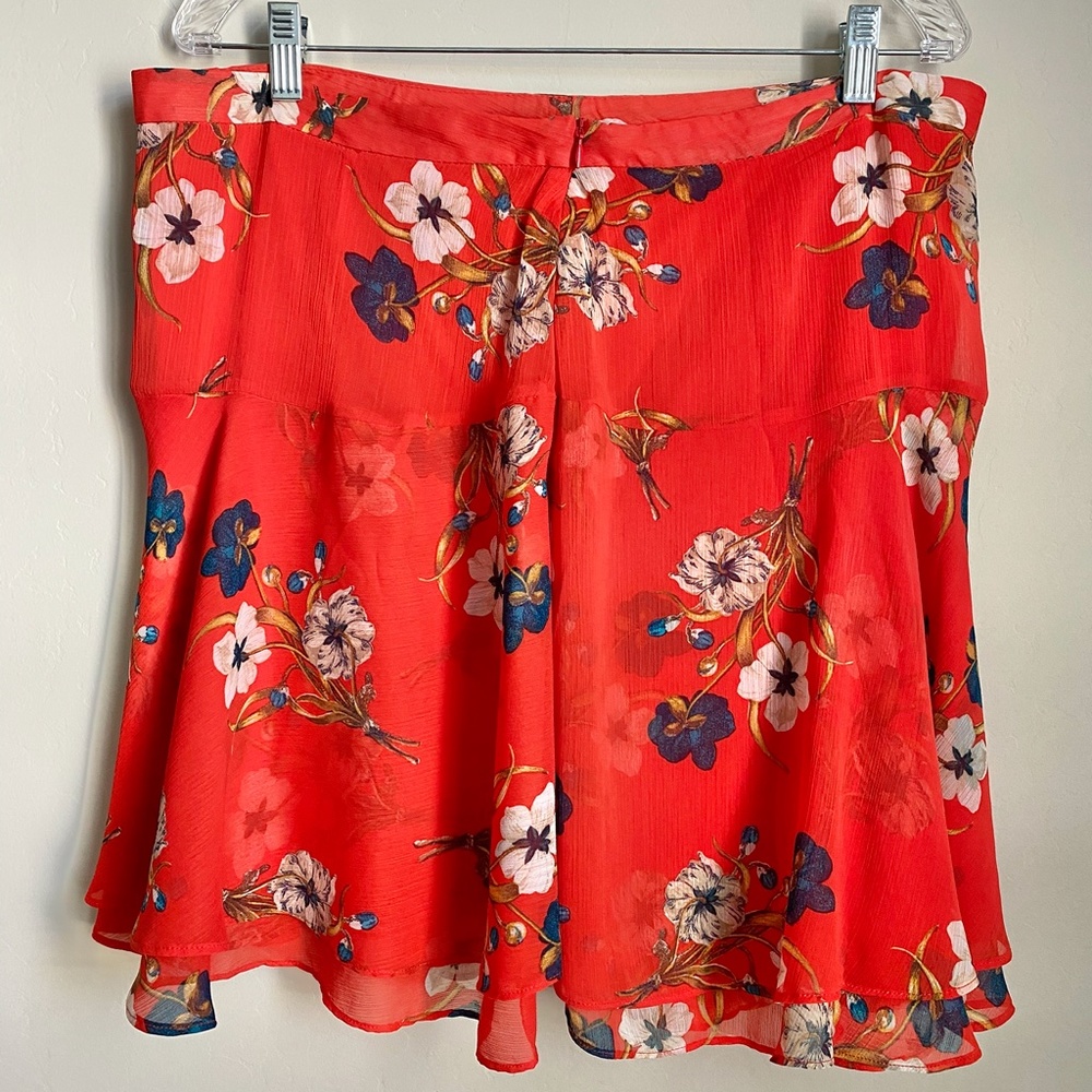 🍁 Old Navy Multi Layer Sheer Floral Skater Skirt - Picture 4 of 7